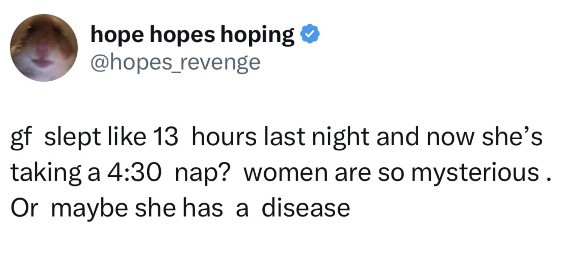 It's the latter for sure.